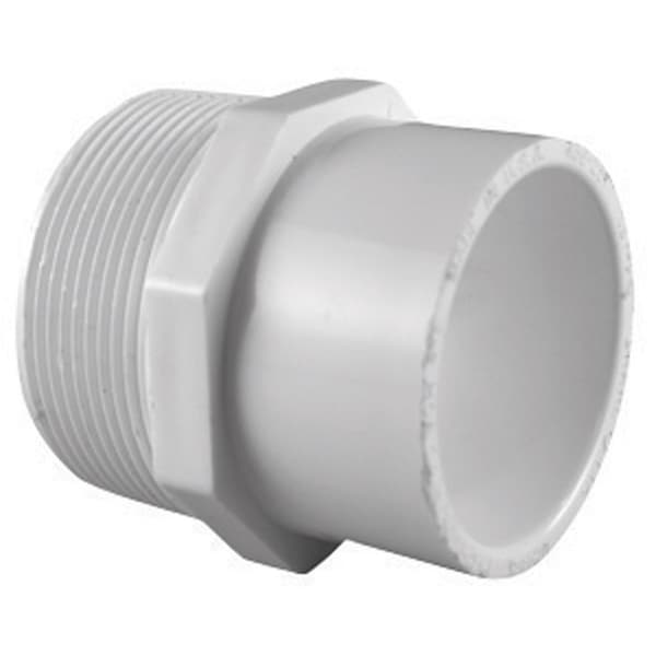 Charlotte Pipe And Foundry Charlotte Pipe Schedule 40 1-1/4 in. MPT X 1-1/2 in. D Slip PVC Pipe Adapter 1 pk PVC 02110 1100 - main